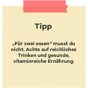 Tipp zur SSW 11: Fuer 2 essen vitaminreich