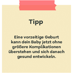 Tipp zur SSW 31: vorzeitige Geburt